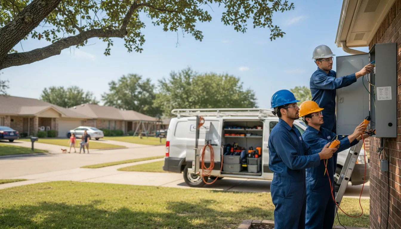Certified electrician providing emergency electrical services in Mount Auburn, IA